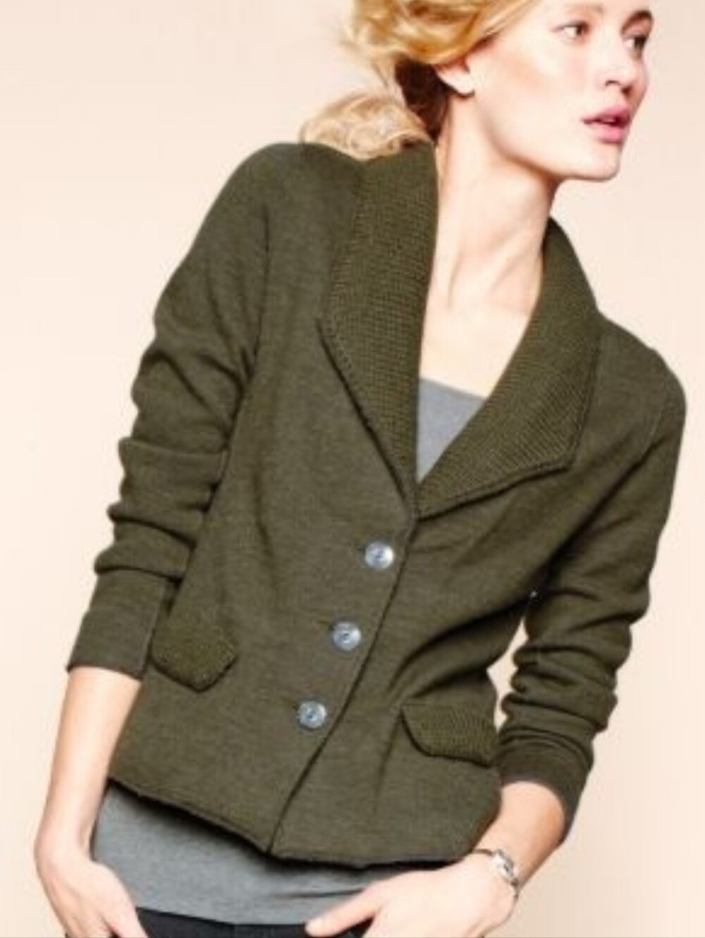 Eileen Fisher Merino Wool Blazer/Jacket